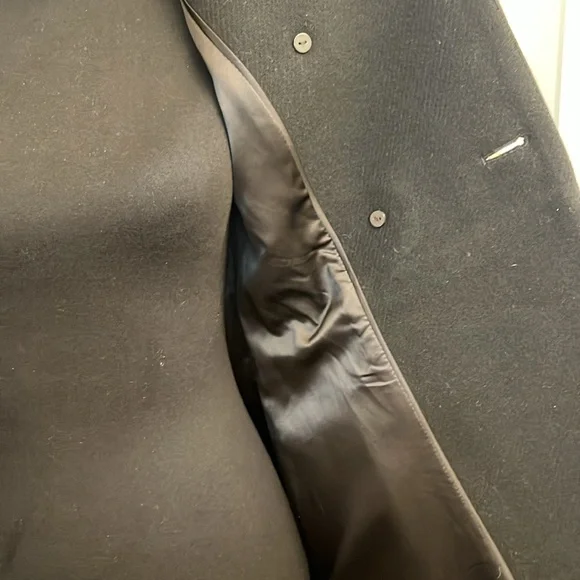 Kate Spade Black Wool Double Breasted Pea Coat size 0 - Picture 12 of 16